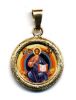 Immagine di Ciondolo Cristo in Trono 19 mm argento 925 e smalto
