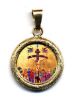 Imagen de Colgante Crucifixión de Jesús 19 mm plata y esmalte