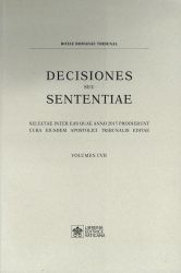 Picture of Decisiones Seu Sententiae Anno 2015 Vol. CVII 107 Rotae Romanae Tribunal