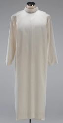 Picture of Liturgical Alb turned collar and folds Cotton blend priestly Tunic Felisi 1911 Ivory 