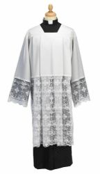Picture of Liturgical Surplice macramè lace Wool blend Felisi 1911 White 