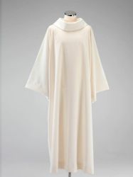 Picture of Benedictine Alb Pure Polyester priestly Tunic Felisi 1911 Ivory White 