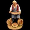 Picture of Basket-maker sitting Velardita Nativity 16 cm (6,3 inch) sicilian terracotta 