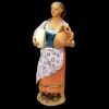 Picture of Woman with caciocavallo cheese Velardita Nativity 16 cm (6,3 inch) sicilian terracotta 