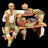 Imagen de Pastor que vende fruta Belén Velardita 16 cm siciliano terracota 