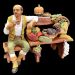 Imagen de Pastor que vende fruta cm 16 (6,3 inch) Pesebre Siciliano Velardita en terracota 