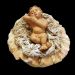 Immagine di Gesù Bambino e culla - 2 pezzi cm 16 (6,3 inch) Presepe Siciliano Velardita in Terracotta 
