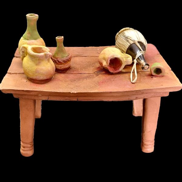 Imagen de Mesa para Osteria Belén Velardita 16 cm siciliano terracota 