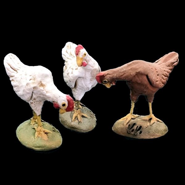 Imagen de Gallinas Belén Velardita 16 cm siciliano terracota 