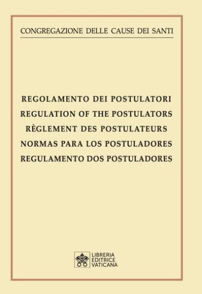 Immagine di Regolamento dei Postulatori Congregazione delle Cause dei Santi 