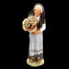 Imagen de Mujer con Coliflores Belén Velardita 16 cm siciliano terracota 