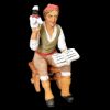 Picture of Grandfather and Grandchild Group Velardita Nativity 16 cm (6,3 inch) sicilian terracotta 