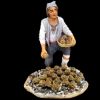 Imagen de Pastor ordena las Alcachofas sobre las Brasas Belén Velardita 16 cm siciliano terracota 