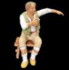 Picture of Drunk Man (for Tavern Group) Velardita Nativity 16 cm (6,3 inch) sicilian terracotta 