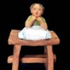 Picture of Child listening Velardita Nativity 16 cm (6,3 inch) sicilian terracotta 