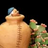 Picture of The Jar cm (by Pirandello) Velardita Nativity 16 cm (6,3 inch) sicilian terracotta 