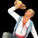 Immagine di Marito ubriaco cm 16 (6,3 inch) Presepe Siciliano Velardita in Terracotta 