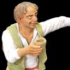 Picture of Drunk Man (for Tavern Group) Velardita Nativity 16 cm (6,3 inch) sicilian terracotta 