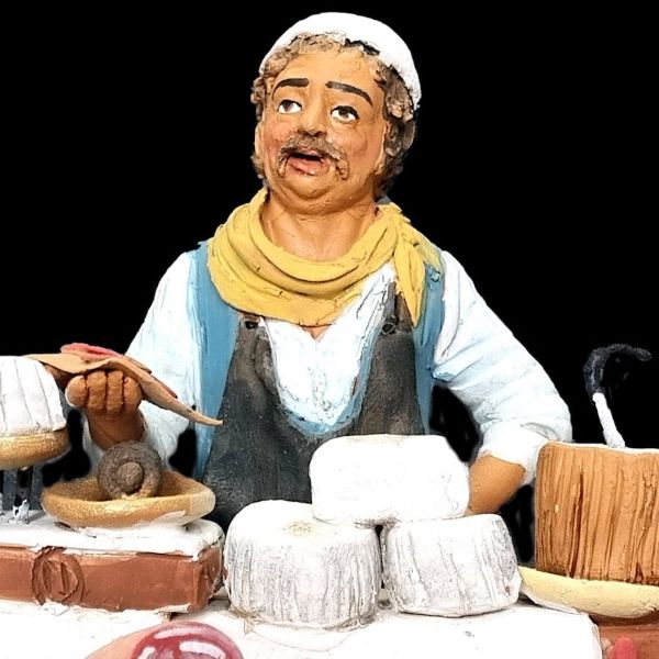 Picture of Cold Cut Seller Velardita Nativity 16 cm (6,3 inch) sicilian terracotta 