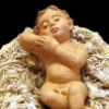 Picture of Baby Jesus and cradle 2 pcs Velardita Nativity 16 cm (6,3 inch) sicilian terracotta 