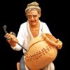 Imagen de Repara-platos sentado Belén Velardita 21 cm siciliano terracota 