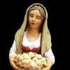 Picture of Woman with basket of eggs Velardita Nativity 21 cm (8,3 inch) sicilian terracotta 