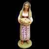 Picture of Woman with basket of eggs Velardita Nativity 21 cm (8,3 inch) sicilian terracotta 
