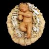 Imagen de Niño Jesús y cuna - 2 piezas Belén Velardita 21 cm siciliano terracota 