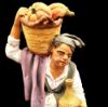 Picture of Shepherd with pumpkins Velardita Nativity 21 cm (8,3 inch) sicilian terracotta 
