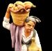Immagine di Pastore con zucche cm 21 (8,3 inch) Presepe Siciliano Velardita in Terracotta 