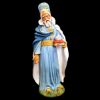 Immagine di Re Magio Bianco Presepe Velardita 21 cm originale siciliano terracotta 