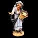 Imagen de Anciana jorobada con cesta cm 21 (8,3 inch) Pesebre Siciliano Velardita en terracota 