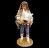 Immagine di Zampognaro Presepe Velardita 21 cm originale siciliano terracotta 
