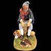 Picture of Uncle Gennaro warming his hands Velardita Nativity 21 cm (8,3 inch) sicilian terracotta 