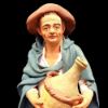 Imagen de Pastor con Damajuana Belén Velardita 21 cm siciliano terracota 