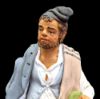 Immagine di Pastore con doni Caseari Presepe Velardita 21 cm originale siciliano terracotta 