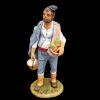 Immagine di Pastore con doni Caseari Presepe Velardita 21 cm originale siciliano terracotta 