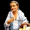 Immagine di Pastore con finocchi Presepe Velardita 21 cm originale siciliano terracotta 