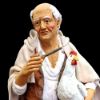 Picture of Shepherd with Hen Velardita Nativity 21 cm (8,3 inch) sicilian terracotta