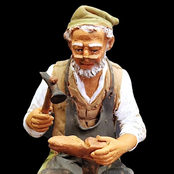 Picture of Shoemaker Velardita Nativity 21 cm (8,3 inch) sicilian terracotta