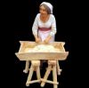 Imagen de Mujer amasando con Madia Belén Velardita 21 cm siciliano terracota 