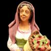 Picture of Woman with Oranges Velardita Nativity 21 cm (8,3 inch) sicilian terracotta