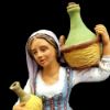 Imagen de Mujer con Frascos Belén Velardita 21 cm siciliano terracota 