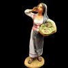Picture of Woman with Cauliflower Basket Velardita Nativity 21 cm (8,3 inch) sicilian terracotta