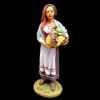 Picture of Woman with Grape Basket Velardita Nativity 21 cm (8,3 inch) sicilian terracotta