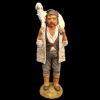 Picture of Shepherd with sheep on his shoulders Velardita Nativity 16 cm (6,3 inch) sicilian terracotta 