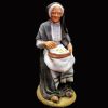 Picture of Woman embroidering Velardita Nativity 16 cm (6,3 inch) sicilian terracotta 