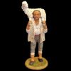 Picture of Shepherd with sheep on his shoulders Velardita Nativity 21 cm (8,3 inch) sicilian terracotta 