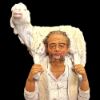 Picture of Shepherd with sheep on his shoulders Velardita Nativity 21 cm (8,3 inch) sicilian terracotta 