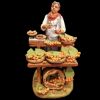 Picture of Prickly pears seller Shepherd Velardita Nativity 21 cm (8,3 inch) sicilian terracotta 
